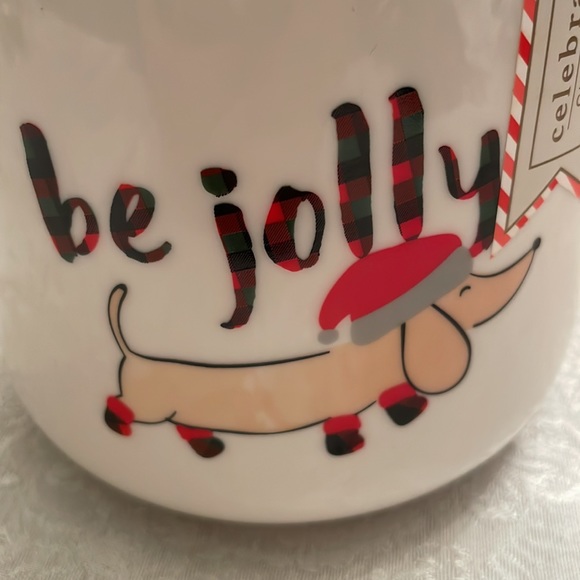 Dachshund holiday themed canister. - Picture 2 of 9